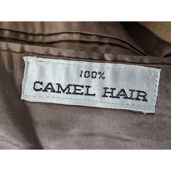 Jos A Bank Blazer Mens 46 Beige 100% Camel Hair 3 Button Sport Coat Jacket - Picture 9 of 9